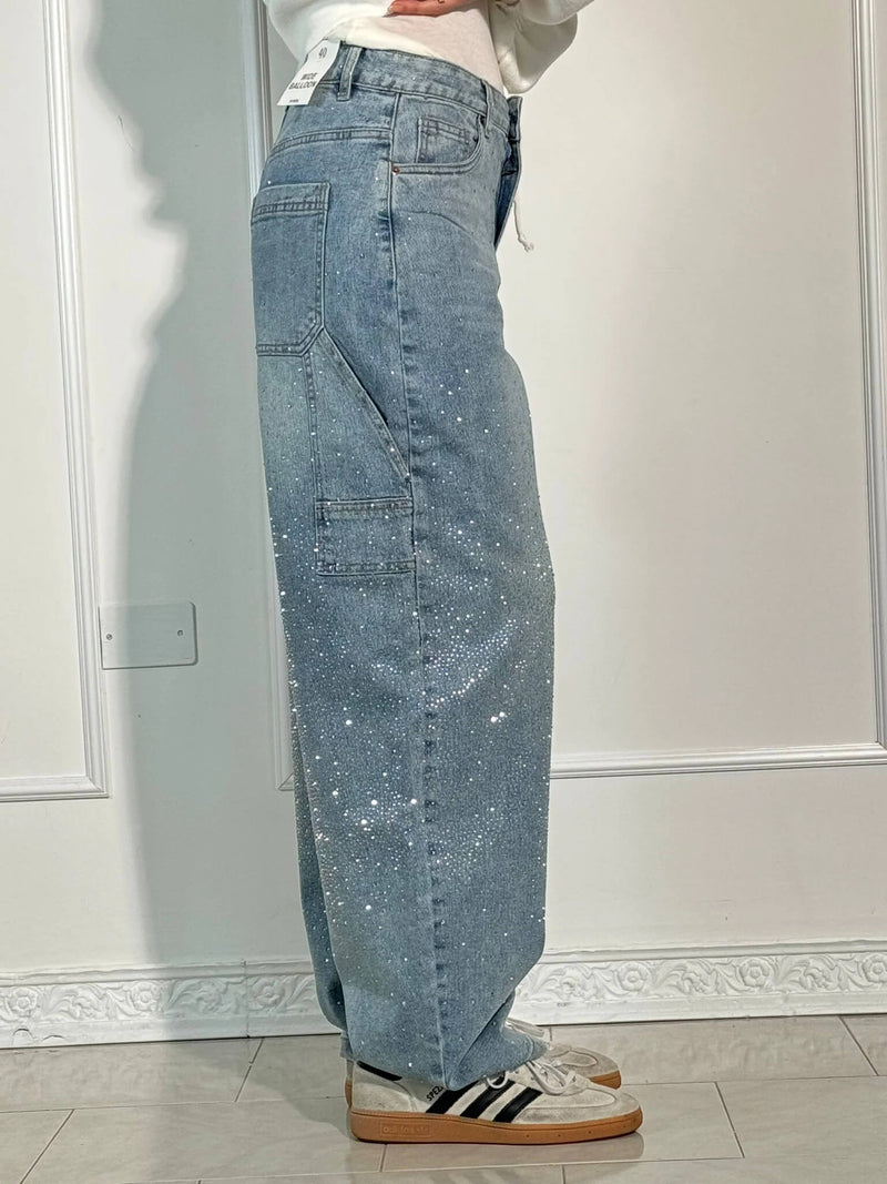 Jeans de Denim Balloon Carpenter Shine